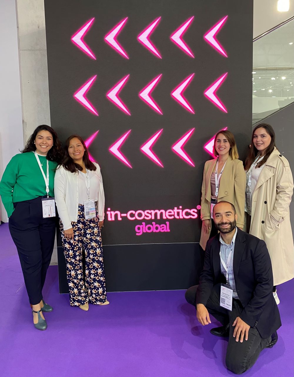 Equipo Cosmética de Mathisen en In cosmetic Barcelona 2023