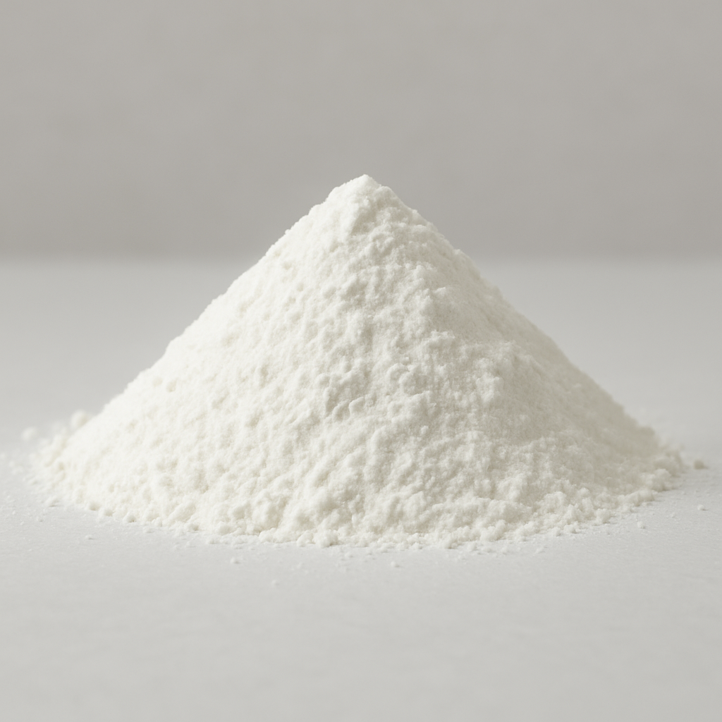 Caolín en polvo blanco de alta pureza utilizado como carga funcional en pinturas y recubrimientos industriales.