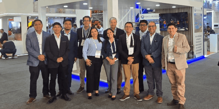  Gerentes de grandes mineras visitaron el stand de Mathiesen en Perumin 2025