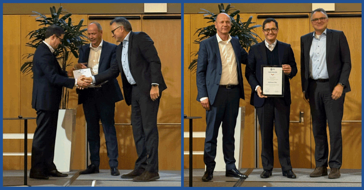  DFE Pharma premia a Mathiesen Chile como “Distribuidor del Año”, en el marco de la feria CPHI Worldwide Frankfurt 2025