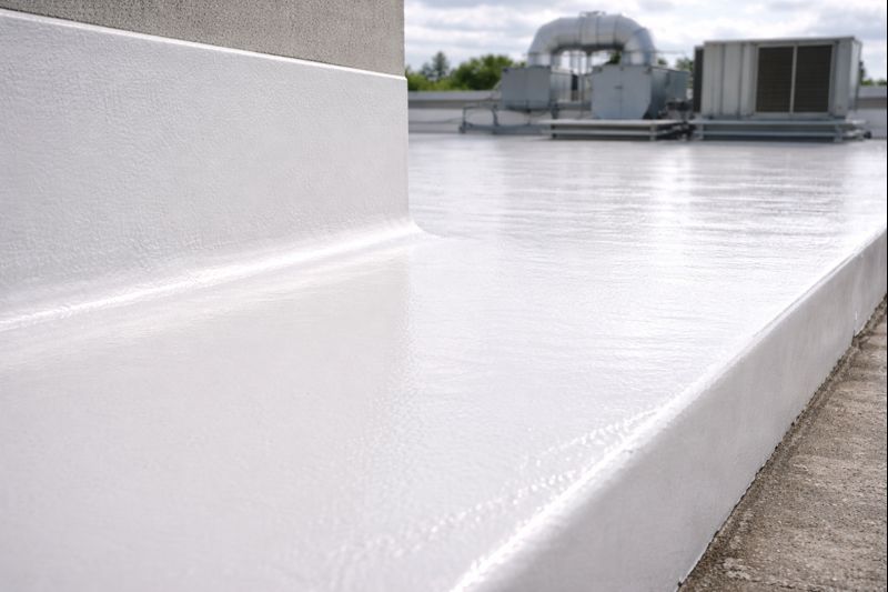 Impermeabilizante elastomérico aplicado en frío sobre losa de concreto con resinas poliuretánicas base agua