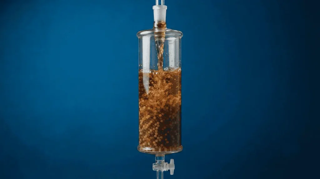 Columna de resinas de intercambio iónico LEWATIT® para purificación de jarabe en industria de bebida
