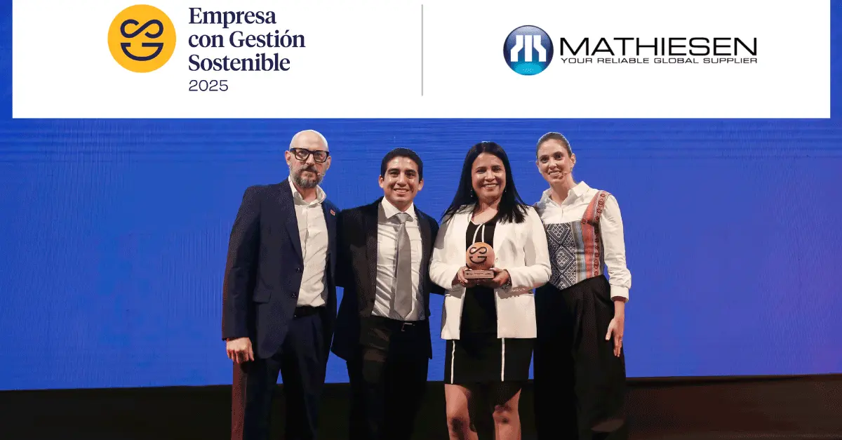 Por segundo año consecutivo, Mathiesen Perú SAC recibe el Distintivo Empresa con Gestión Sostenible
